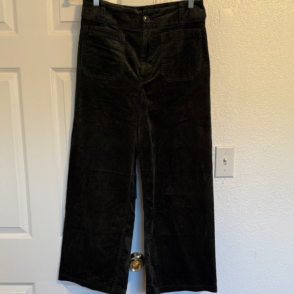 Maeve dark green Corduroy Pants